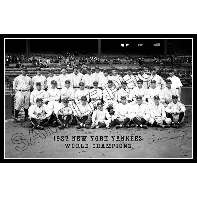 1927 New York Yankees Poster 11X17 - Gehrig Ruth Lazzeri - 2162