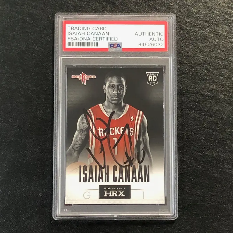 2013-14 Panini HRX #9 ISAIAH CANAAN Signed Card AUTO PSA Slabbed RC Rockets