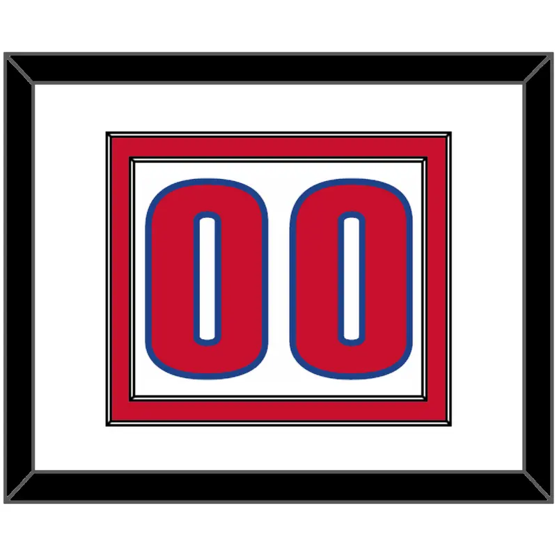 Detroit Number - White Association - Double Mat 2