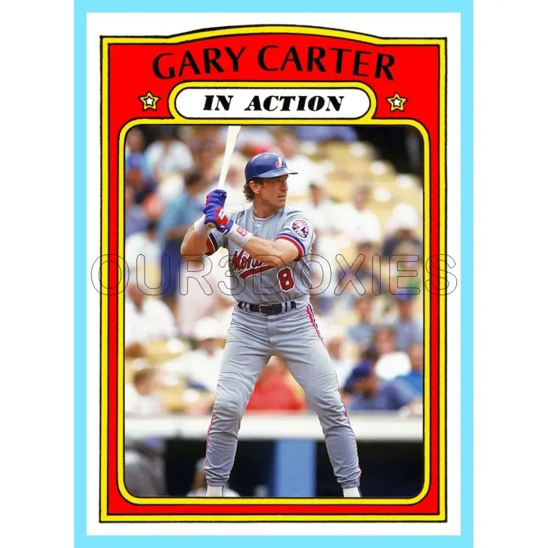 Gary Carter In Action 1972 Topps Custom Card - 4735