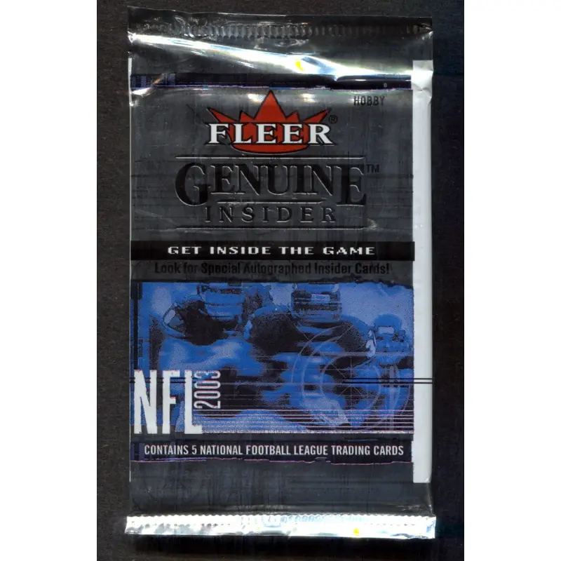 2003 Fleer Genuine Insider Football Unopened (Hobby) (5)