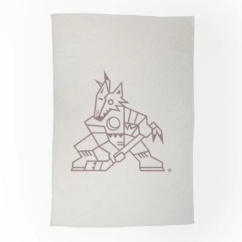 Arizona Coyotes Oversized Logo Sublimated Sweatshirt Blanket