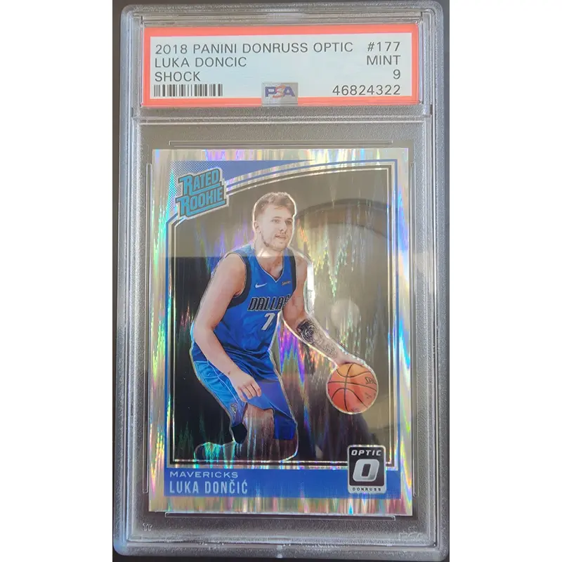 Luka Doncic 2018 Donruss Optic #177 Shock PSA 9 Mint