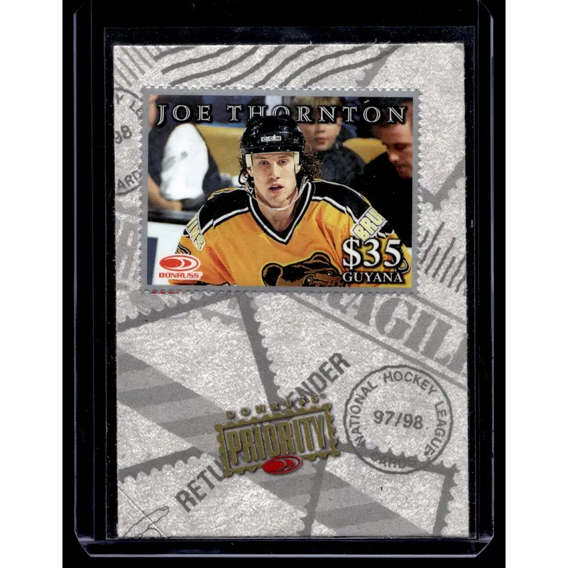 1997-98 Donruss Priority - Stamps - Silver - Joe Thornton
