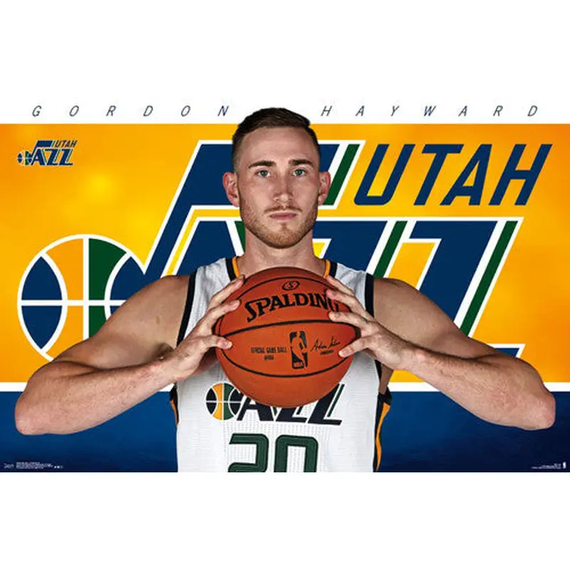 Gordon Hayward "Ready" Utah Jazz NBA Basketball Official Poster - Trends 2016