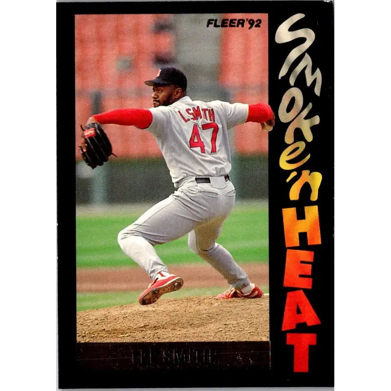 1992 Fleer Smoke 'N Heat Lee Smith #1