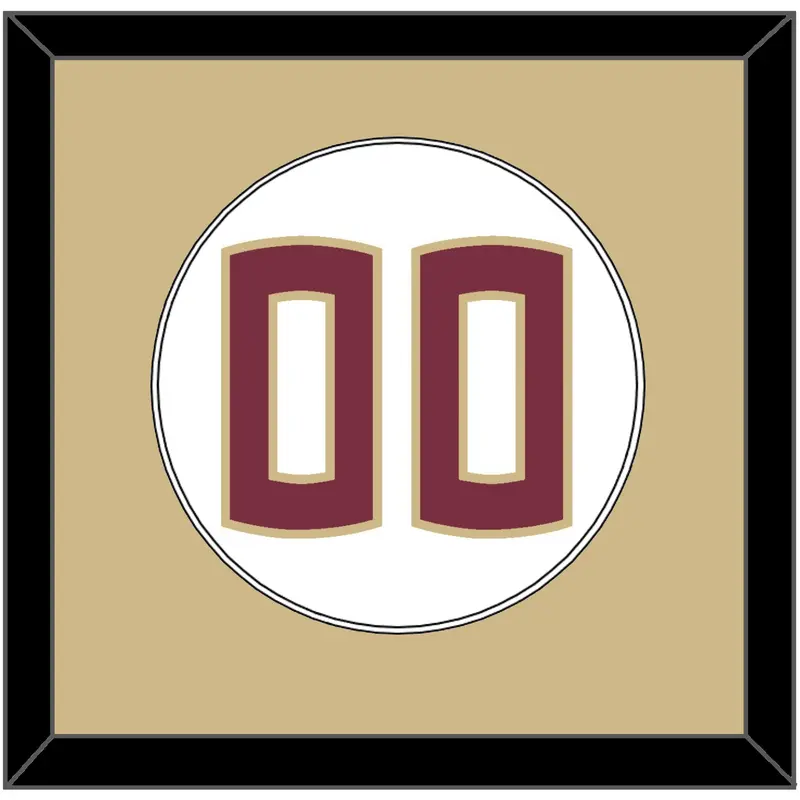 Florida State Baseball Number - Home White - Single Mat 2