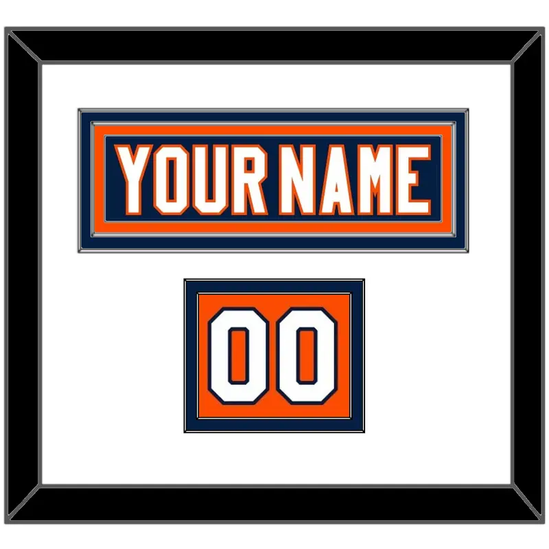 New York Nameplate & Number (Shoulder) - Home Blue (2007-2010) - Double Mat 1