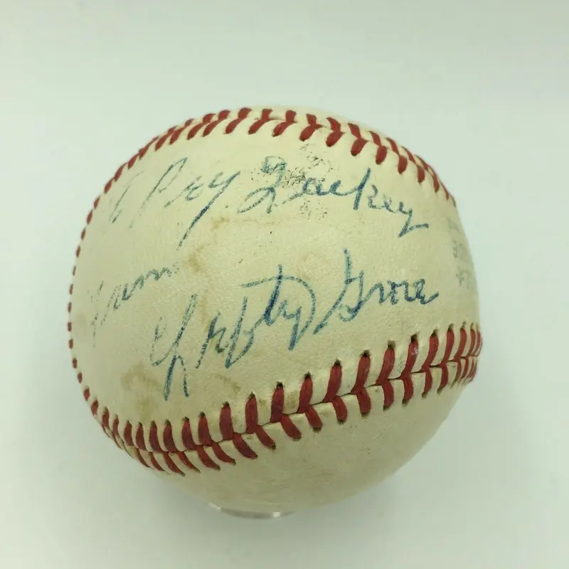 1960's Lefty Grove Single Signed American League Cronin Baseball PSA DNA LOA