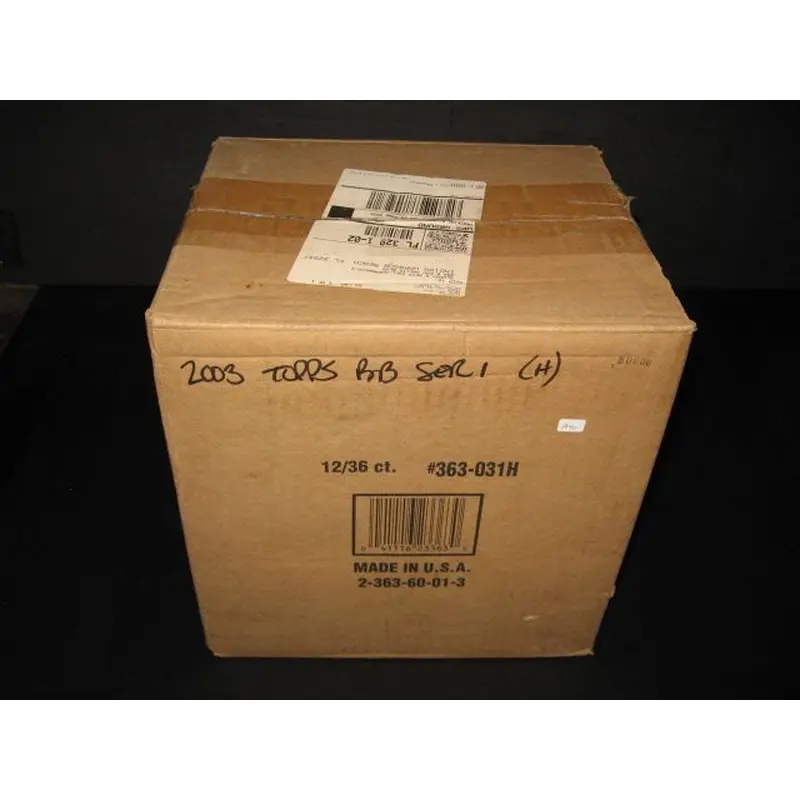 2003 Topps Baseball Series 1 Case (Hobby) (12 Box)