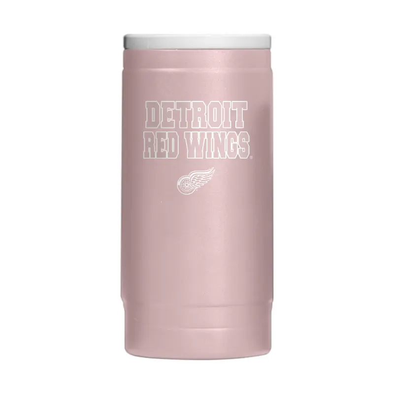 Detroit Red Wings 12oz Dusk Stencil Powdercoat SlimCan Coolie