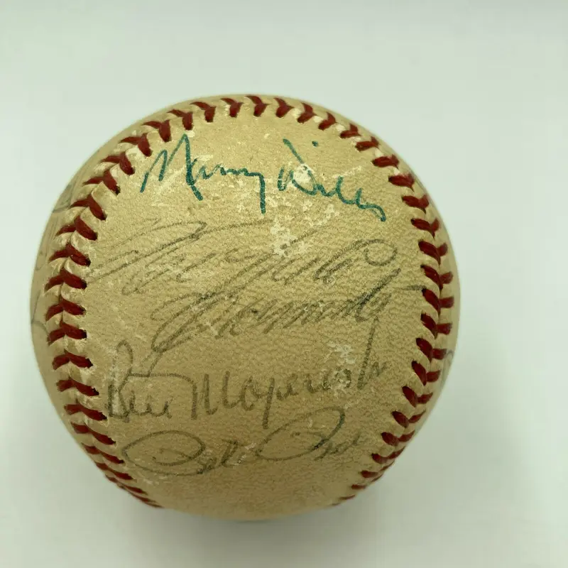 Roberto Clemente Hank Aaron Tom Seaver 1970's All Star Game Signed Baseball PSA
