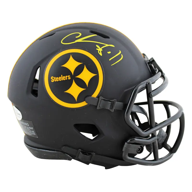 Steelers Chase Claypool Signed Eclipse Speed Mini Helmet BAS Witnessed #WC63066