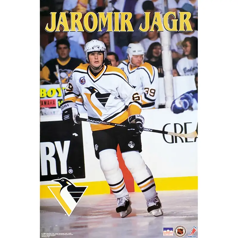 Jaromir Jagr "Action" Pittsburgh Penguins 1992 NHL Hockey Poster - Starline Inc.