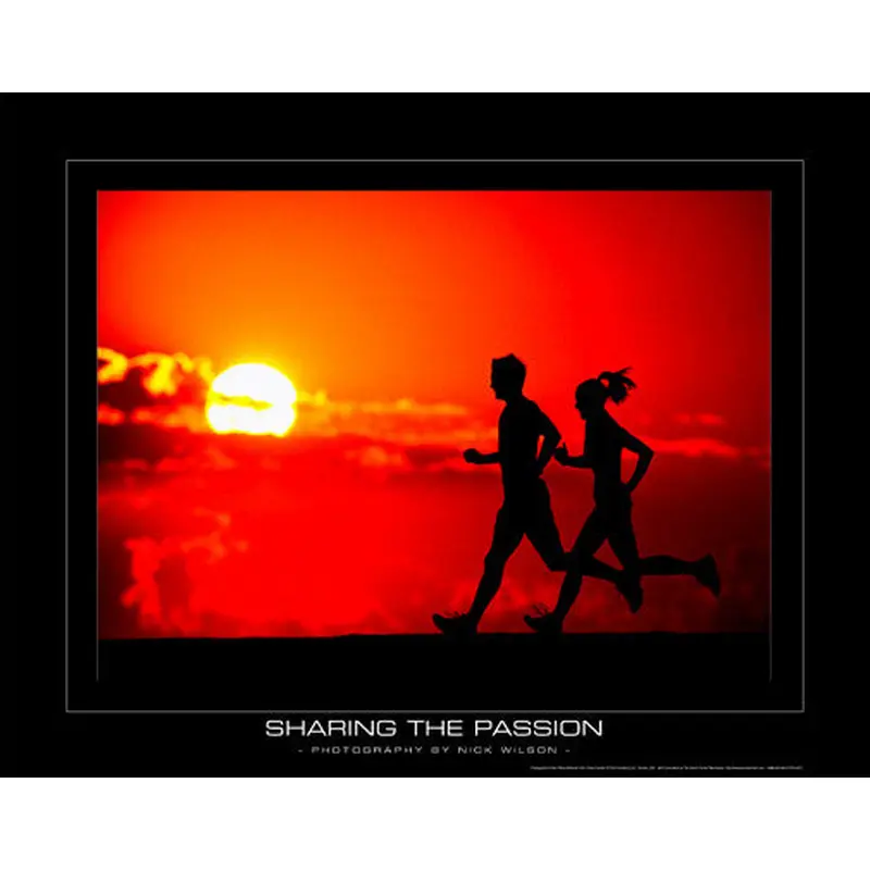 Running "Sharing the Passion" Motivational Poster - SportsPosterWarehouse.com
