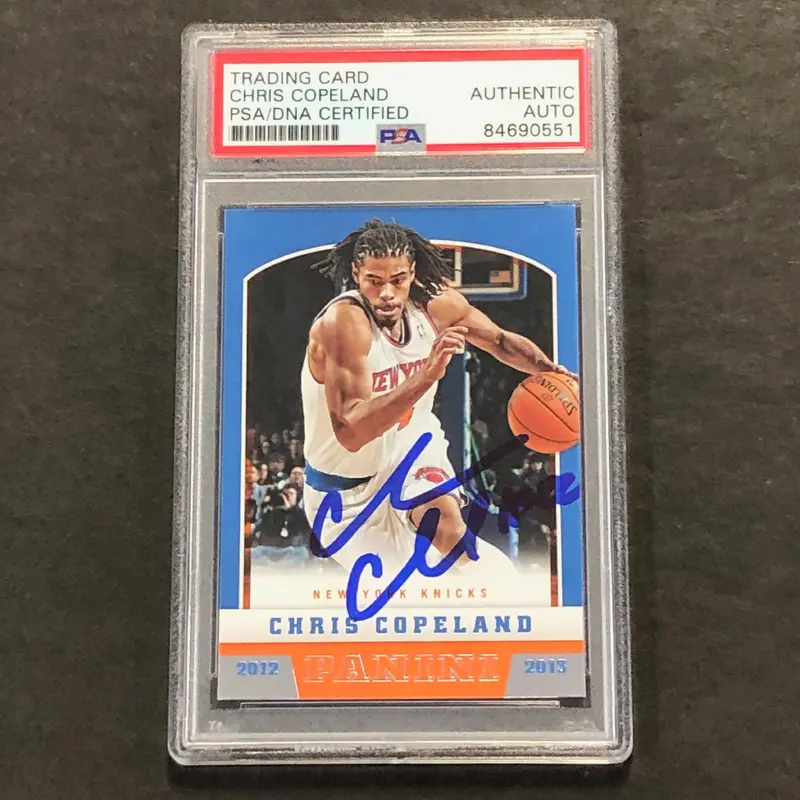 2012-13 NBA Hoops #232 Chris Copeland Signed Card AUTO PSA Slabbed Knicks