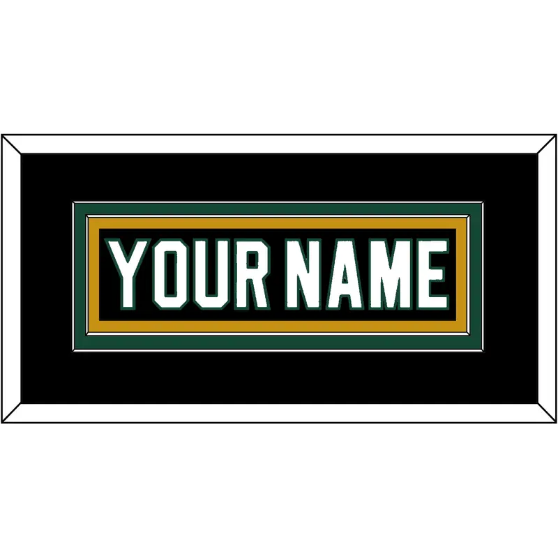 Dallas Nameplate - Road Black (1994-1999) - Double Mat 4