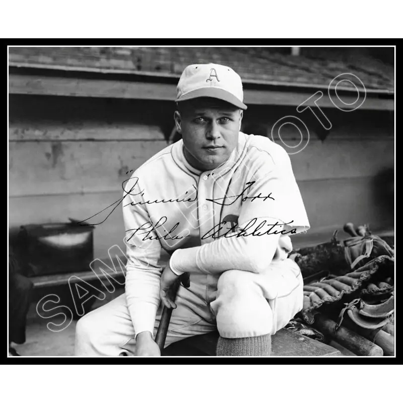 Jimmie Foxx 8X10 Photo - Autographed 1933 Philadelphia Athletics A's - 323