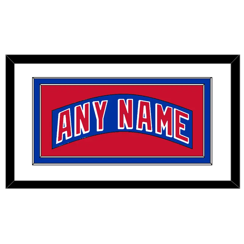 New York Nameplate - Home Blue (2004-2017) - Double Mat 1