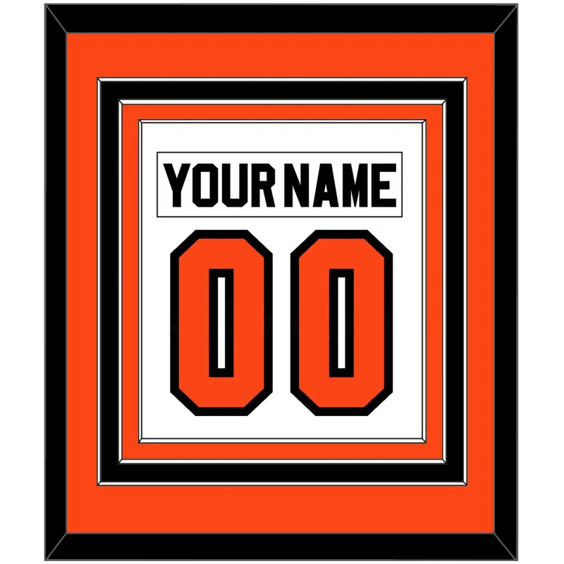 Philadelphia Nameplate & Number (Back) Combined - Home White (1972-1983) - Triple Mat 2
