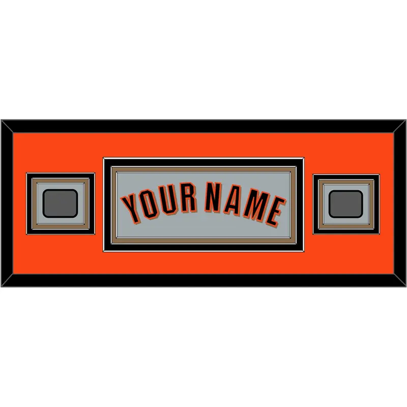 San Francisco Name & 2 World Series Jersey Patches - Road Gray (2010-2021) - Triple Mat 4