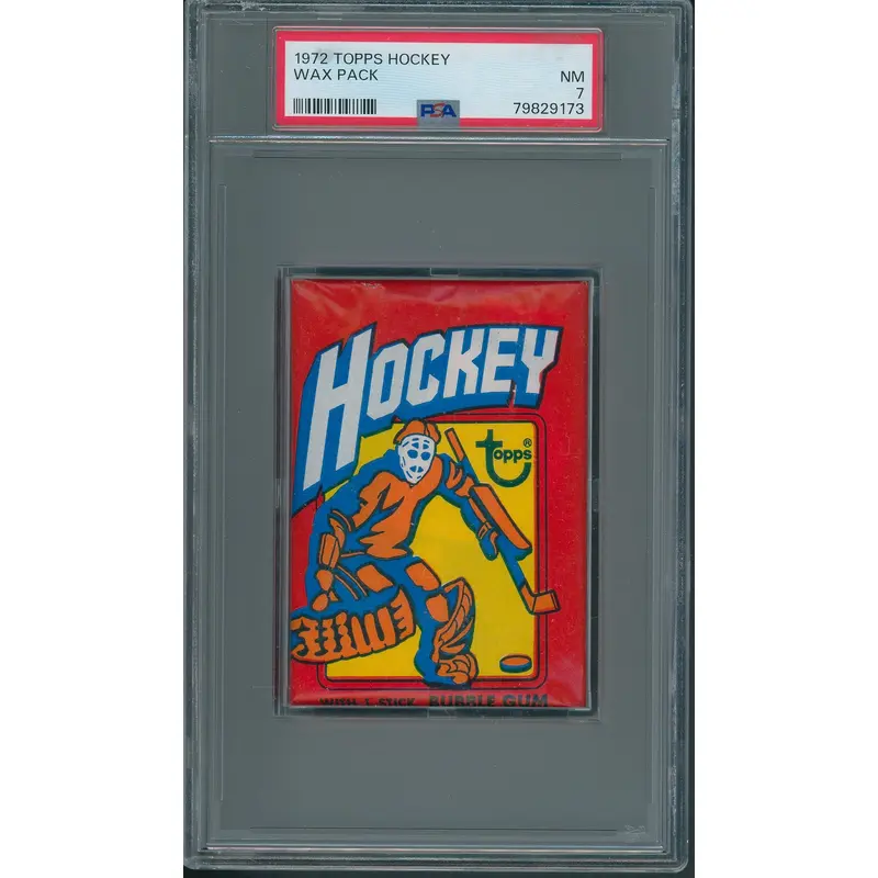 1972 1972/73 Topps Hockey Unopened Wax Pack PSA 7 *9173