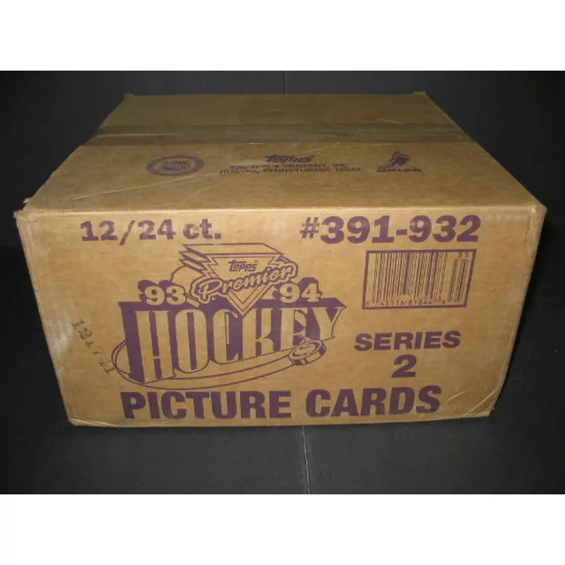 1993/94 Topps Premier Hockey Series 2 Cello Case (12 Box)