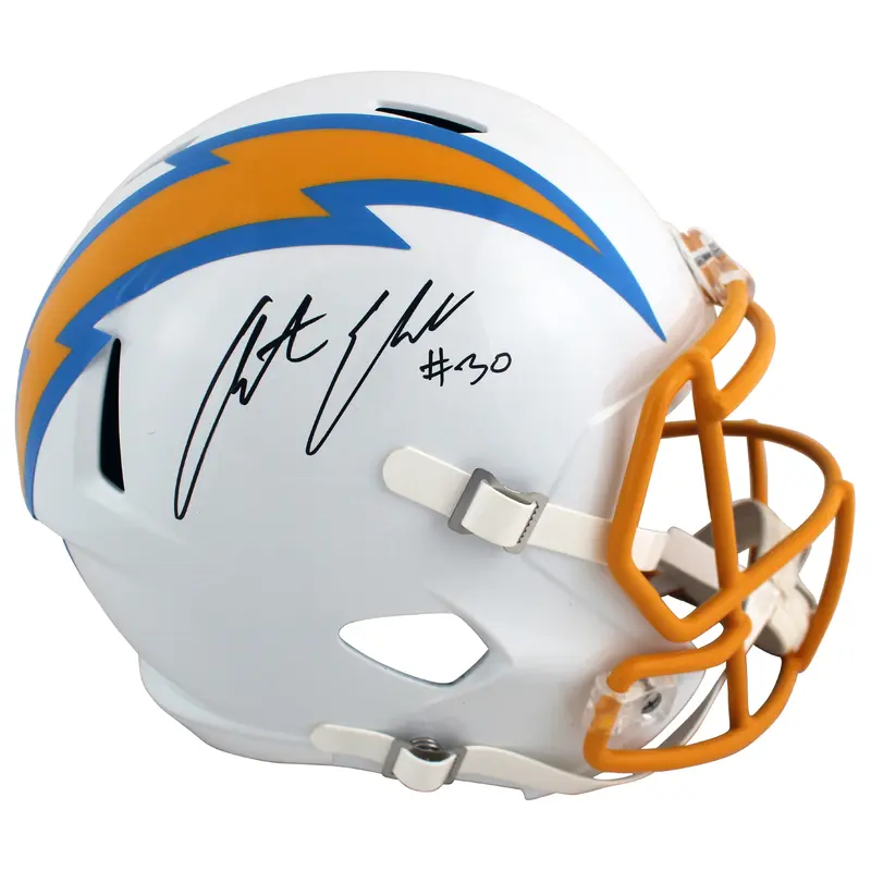 Chargers Austin Ekeler Authentic Signed Full Size Speed Rep Helmet BAS Witnessed