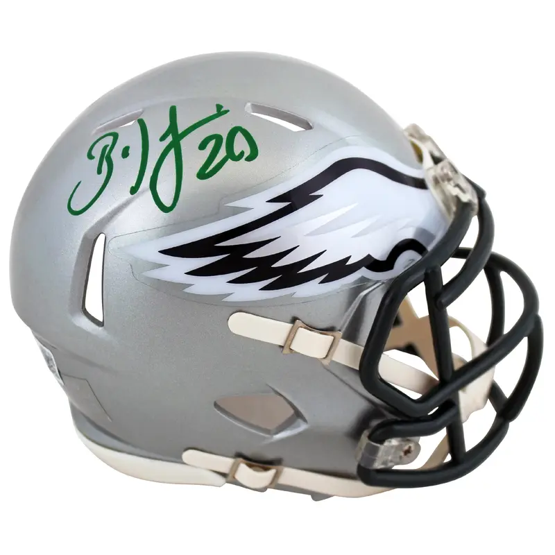 Eagles Brian Dawkins Authentic Signed Flash Speed Mini Helmet BAS Witnessed