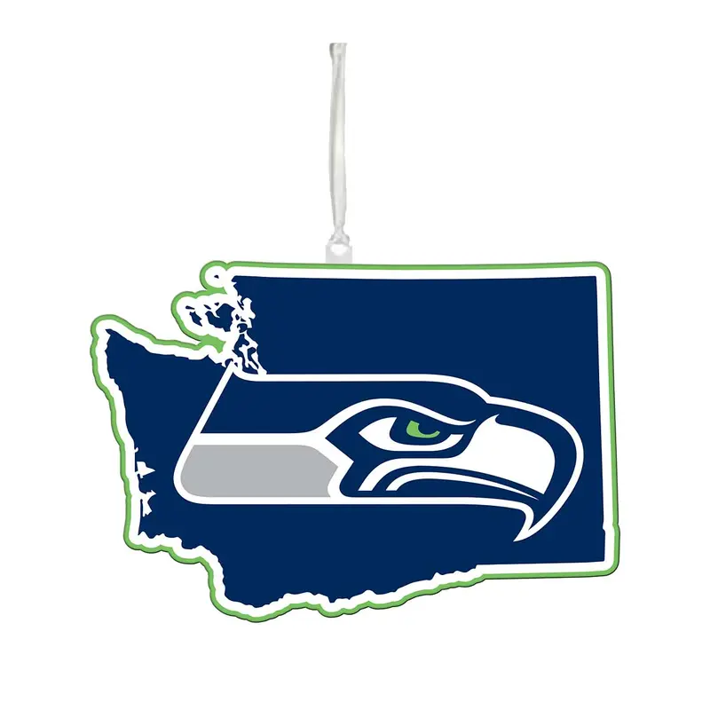 Evergreen Seattle Seahawks State Ornament