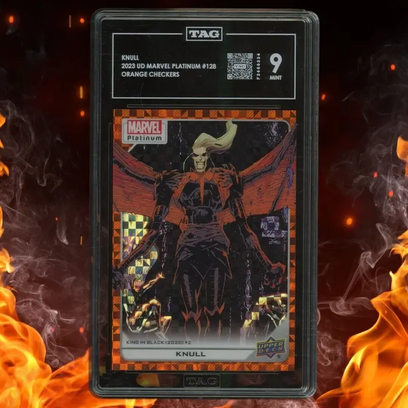 2023 Upper Deck Marvel Platinum KNULL /33 Orange Checkers TAG 9 #128