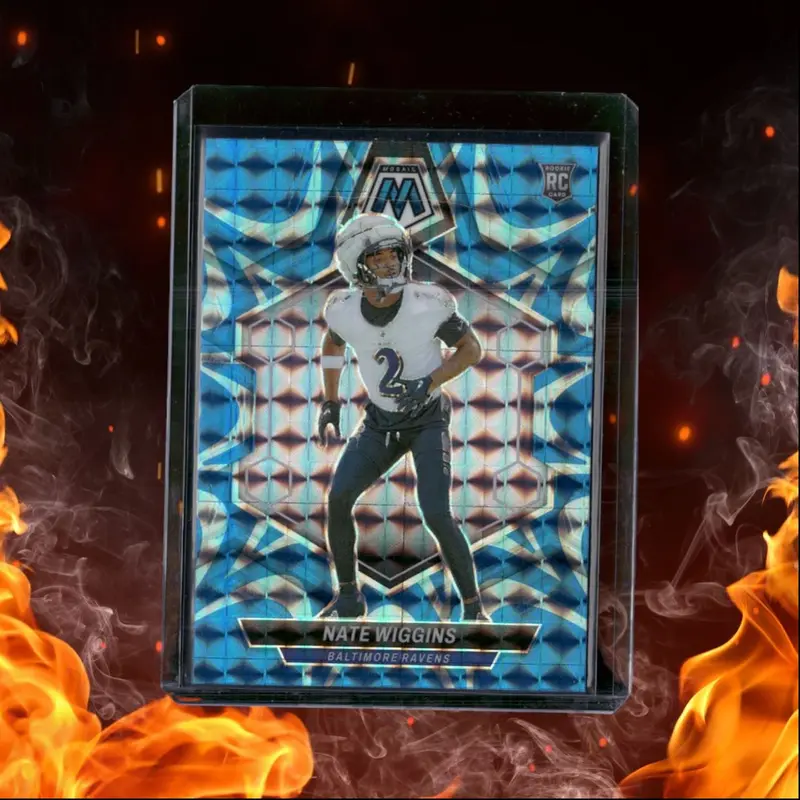 2024 Panini Mosaic Nate Wiggins Blue Reactive Prizm Rookie #330