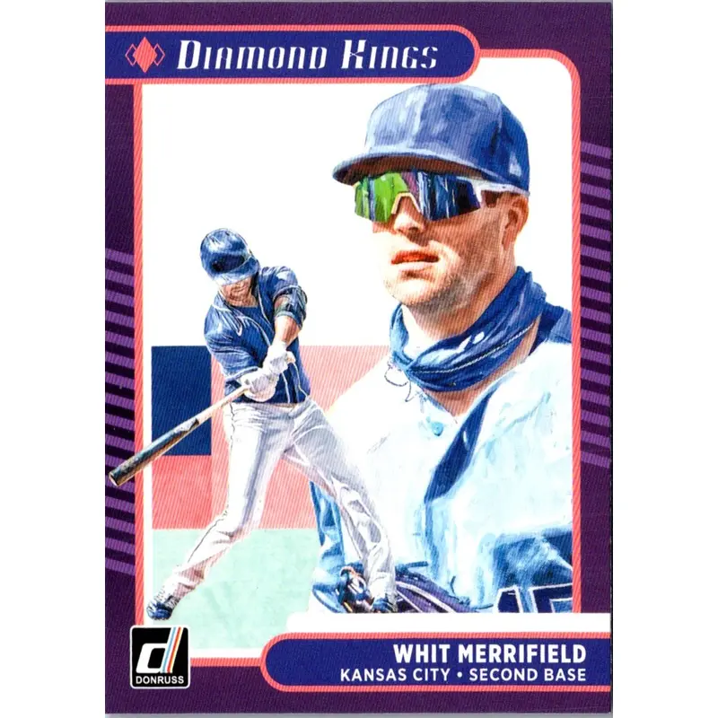 2021 Donruss Holo Purple Whit Merrifield #9