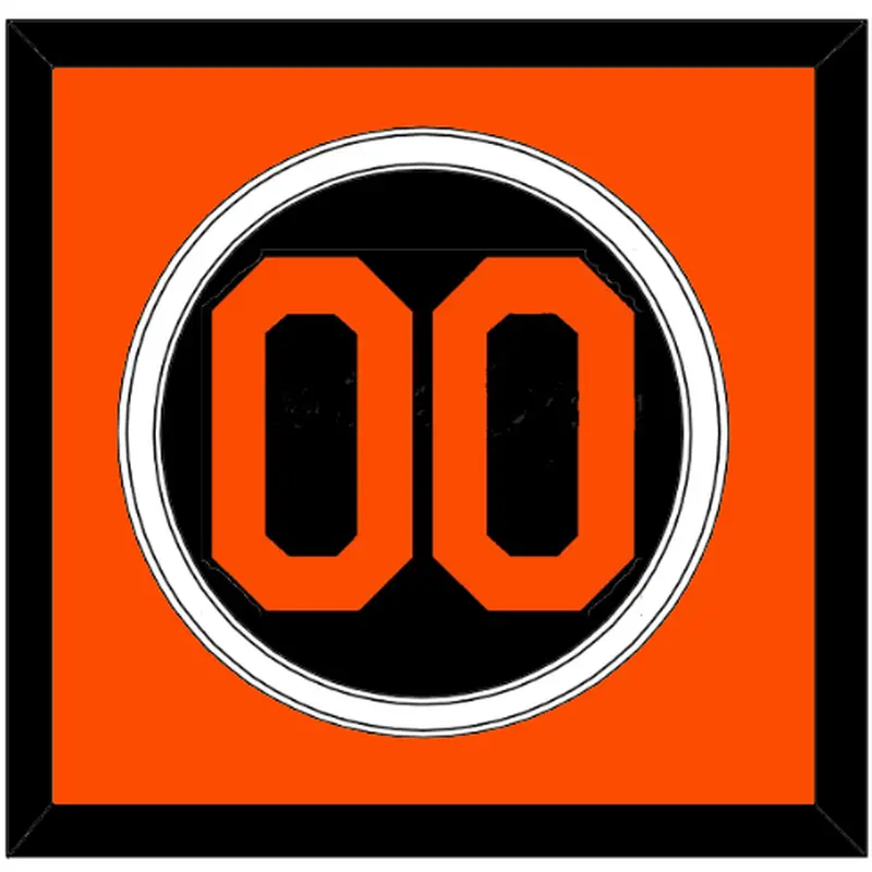 Baltimore Number - Alternate Black - Double Mat 3