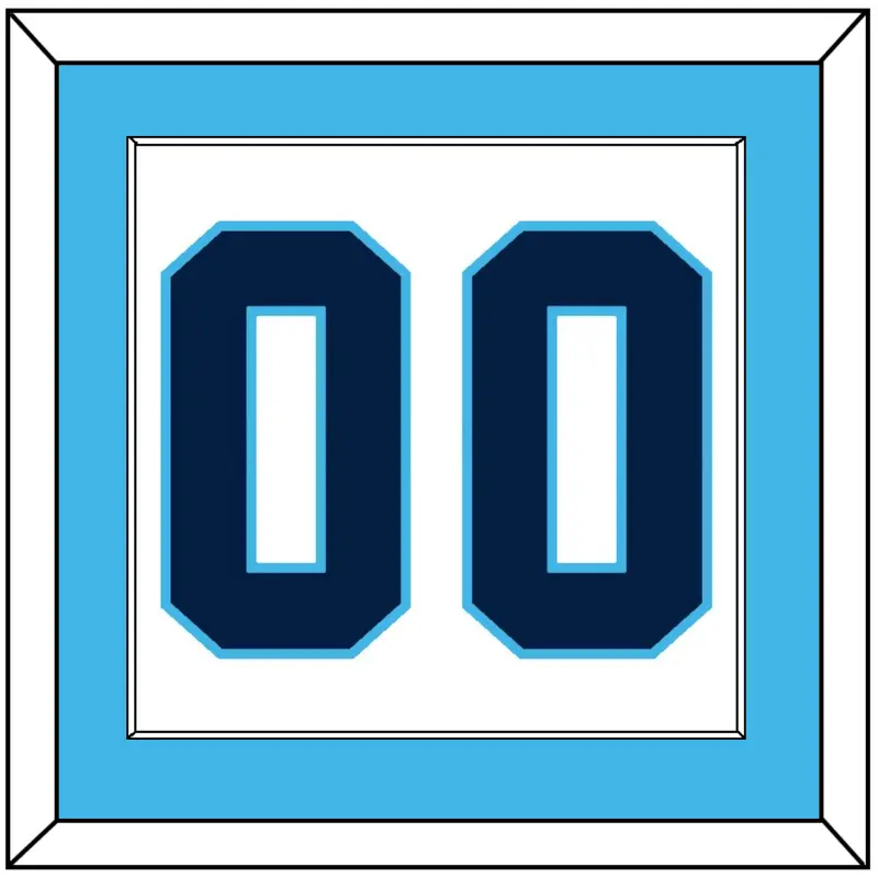 Pittsburgh Number (Back) - Road White (1968-1970) - Single Mat 1
