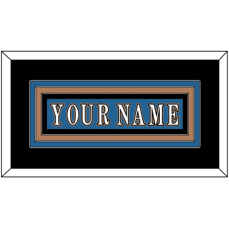 Washington Nameplate - Road Blue (1995-2000) - Triple Mat 3