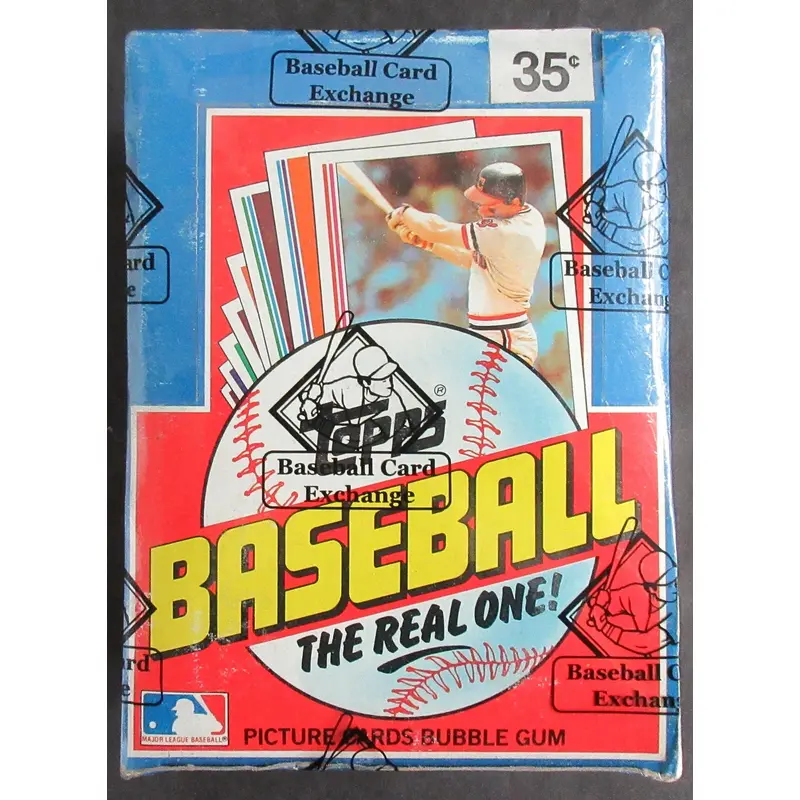 1985 Topps Baseball Unopened Wax Box (in 1982 Display) (BBCE)