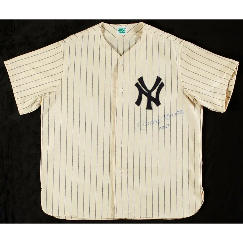 Mickey Mantle No.7 Signed Autographed New York Yankees Jersey With Beckett COA