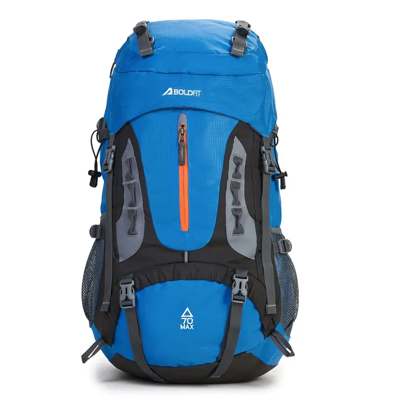 Trekmaster Rucksack 70L - Blue Boldfit | Kibi Sports