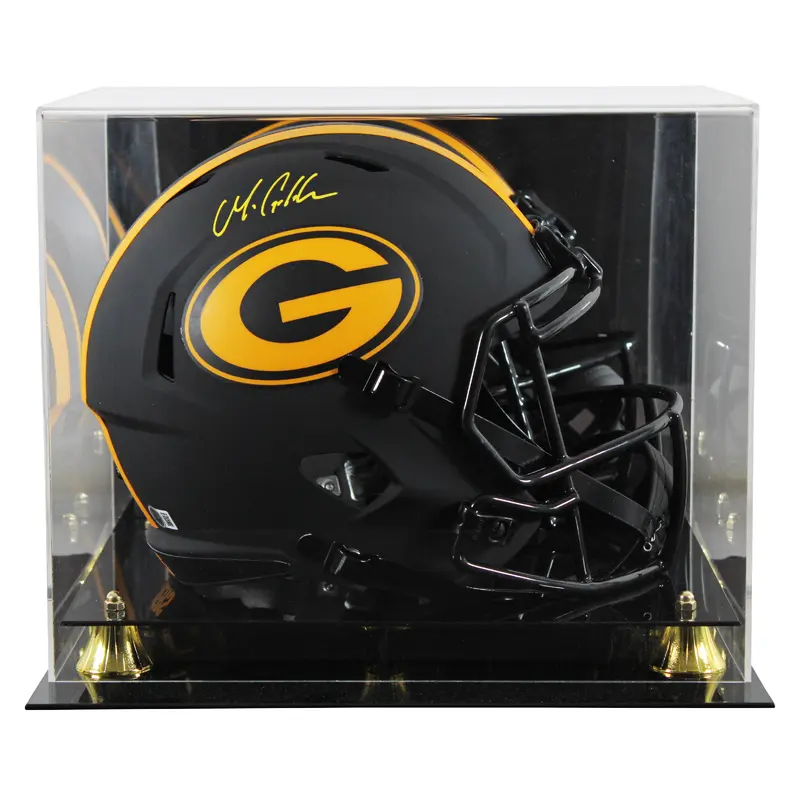 Packers Matthew Golden Signed Eclipse Full Size Speed Rep Helmet W/ Case BAS Wit