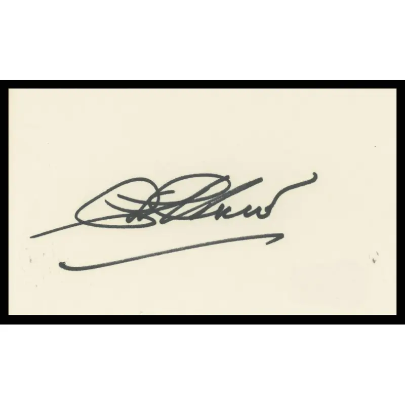 Phil Harris The Jungle Book Authentic Signed 3x5 Index Card BAS #BR26818