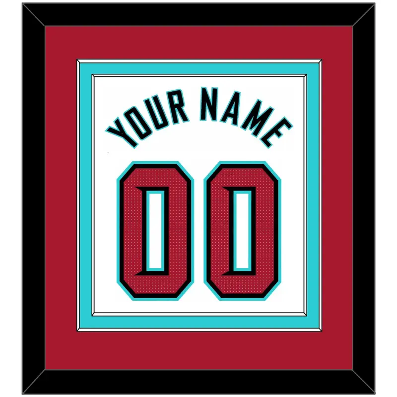 Arizona Name & Number - Home White - Double Mat 4