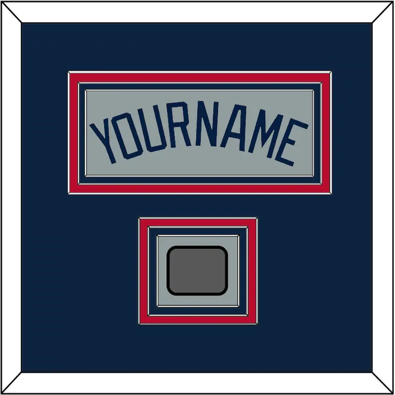 Atlanta Name & World Series Champions Patch - Road Gray - Triple Mat 3
