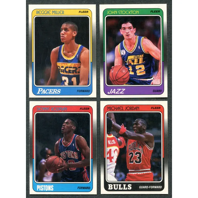 1988/89 Fleer Basketball Complete Set (132) (23-347)
