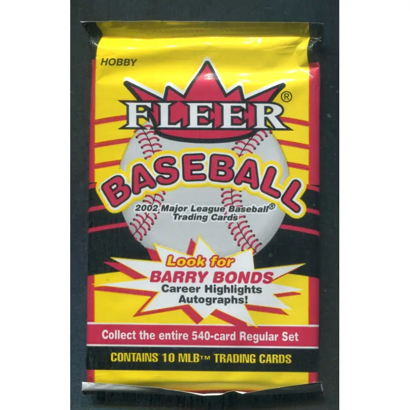 2002 Fleer Baseball Unopened Pack (Hobby) (10)
