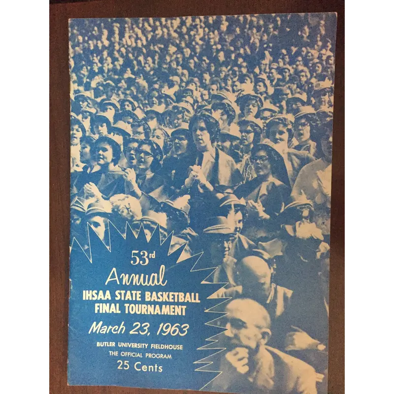 1963 Indiana High School Basketball State Finals Program