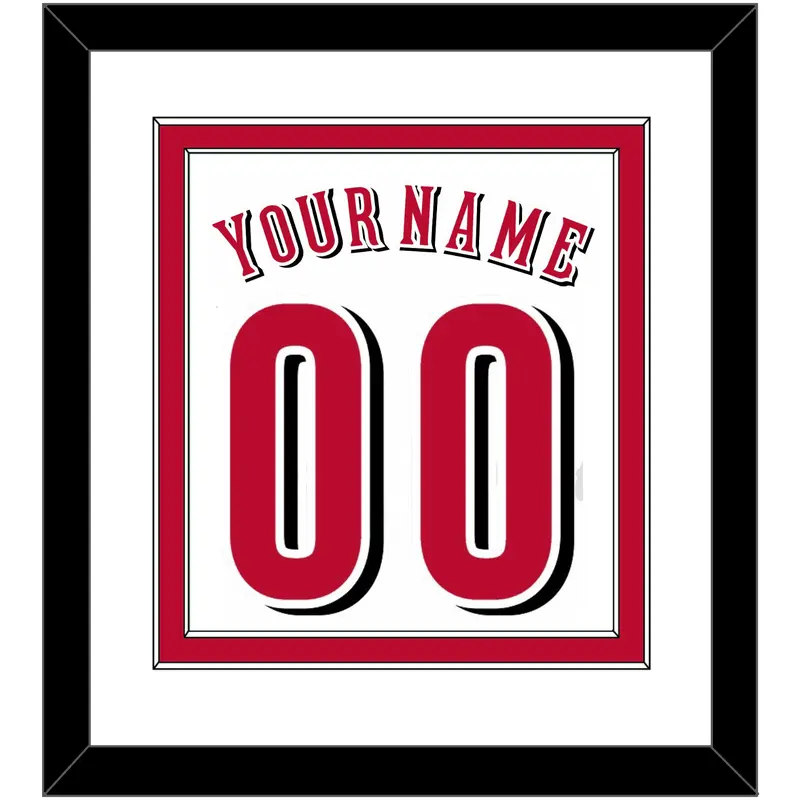 Cincinnati Name & Number - Home White - Double Mat 1