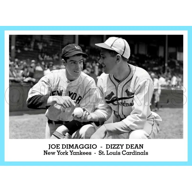 Joe Dimaggio Dizzy Dean 1947 Tip Top Bread Custom Card - 3818