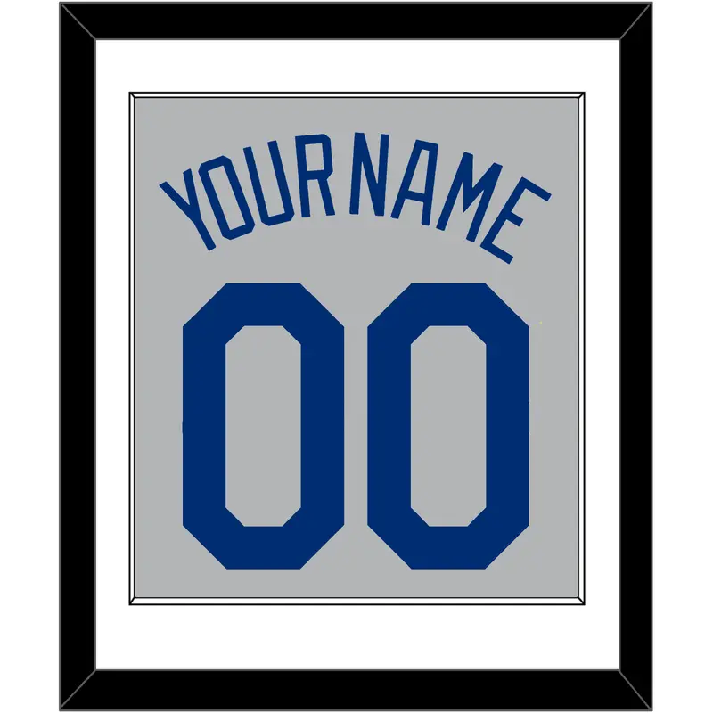 Los Angeles Name & Number - Road Gray - Single Mat 1