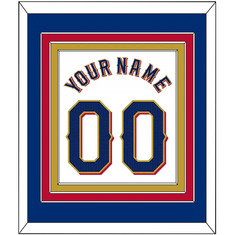 Texas Name & Number - Home White - Triple Mat 2